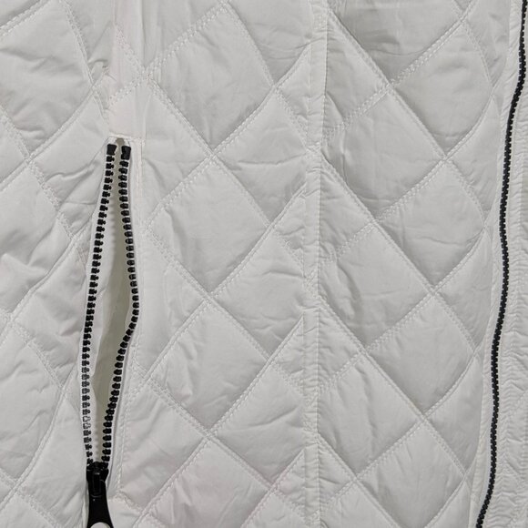 Marc New York | Andrew Marc Women's White Puffer Vest, Plus Size XXL, Full Zip - Picture 7 of 16